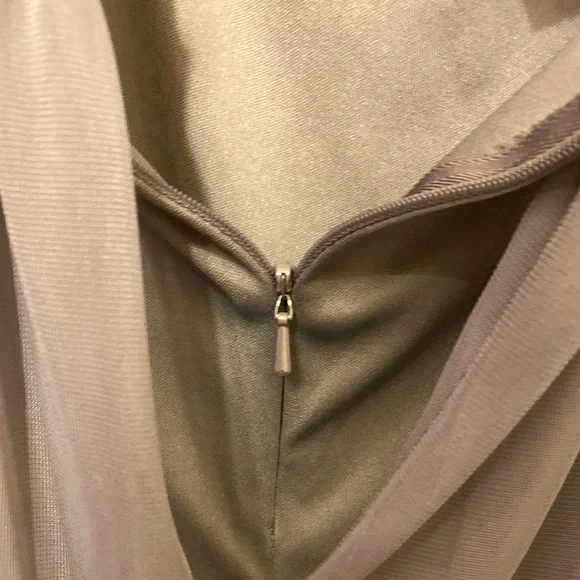 DAVIDS BRIDAL ONE SHOULDER LONG DRESS - Picture 5 of 13